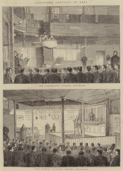 Religiøse tjenester i fængsel af Alfred Chantrey Corbould